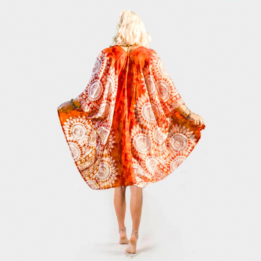 Lotus & Luna Lahaina Mandala Kimono NWT - Picture 2 of 7